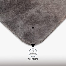 Bonny Home 3'lü Unicolor Kahverengi Kaymaz Taban Banyo Paspası & Halısı Seti