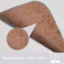 Bonny Home 3'lü Unicolor Gri Kaymaz Taban Banyo Paspası & Halısı Seti