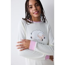 Penti Nap Time Termal Lila Pantolon Pijama Takımı