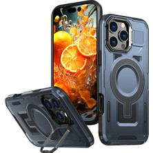 Hello-U iPhone 16 Pro Max Lens Çerçevesi Destek Standı Pc+Tpu Arka Kapak Magsafe ile Uyumlu (Yurt Dışından)