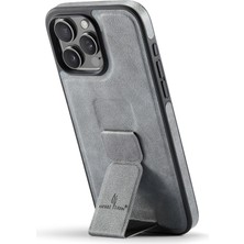 Hello-U iPhone 16 Pro Max Kickstand Deri Ince Arka Kapak (Yurt Dışından)