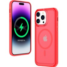 Hello-U iPhone 16 Pro Arka Kapak Skin Touch Buzlu Yarı Saydam Manyetik Telefon Kılıfı (Yurt Dışından)