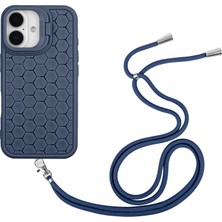 Hello-U iPhone 16 Tpu Kılıf Kordonlu Kickstand Telefon Kapağı (Yurt Dışından)