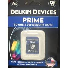 Delkin Devices 128GB Prime UHS-II SDXC (V60) Hafıza Kartı