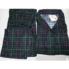 Kadın Süet Kareli Pijama Takımı