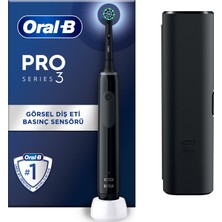 Oral-B Pro 3500 Şarj Edilebilir Diş Fırçası Siyah + Başlık