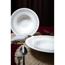 Heda Porselen Mimoza 28 Cm Porselen Makarna Tabağı