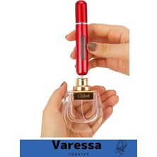 Varessa Delu x e Seri Doldurulabilir Parfüm Şişesi Cep Boy Kolay Taşınabilir Çanta Içi Mini 5 ml 1 Adet