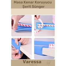 Varessa Premium Seri Iz Bırakmaz Kalın Sehpa Çocuk Bebek Şerit Mobilya Masa Kenar Köşe Koruyucu 2 Metre