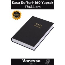 Güncel Versiyon Çok Şık Sert Kapak Kasa Defteri 17X24 cm Panzot Cilt Bezi Kapak 160 Yaprak