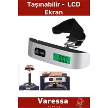 Deluxe LCD Ekran Dijital Seyahat Bavul Ağırlık Çok Amaçlı Taşınabilir Uçak Bagaj Tartısı Max 50 kg