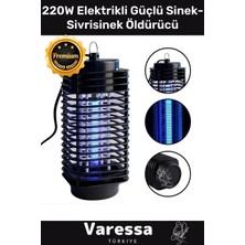 Varessa Seri 220V Elektrikli Prizli Az Yer Kaplar Cız Lamba Mor Işık Kara Sivri Sinek Kovucu