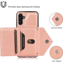 Samsung Galaxy A25 5g Cep Telefon Kılıf Kart Tutucu Deri+Tpu Crossbody Cover (Yurt Dışından)