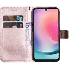 Samsung Galaxy A25 5g Doğru Renk Pu Deri Stand Cüzdan Telefon Kapağı (Yurt Dışından)