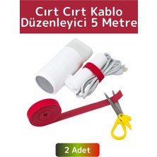 Özel Yüksek Kaliteli Kablo Bahçe Düzenleyici Çok Amaçlı Cırt Cırt Düzenleyici Organizer 5metre 2ADET