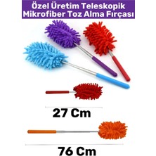 Wintoup Özel Yüksek Kaliteli Kompakt Uzayabilen Teleskopik Mutfak Banyo Temizlik Mikrofiber Toz Alma Fırçası