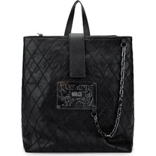 Dolce Kadın Vegan Siyah Kap Sırt Çantası 1025 248049-3 Bn Canta Y24 Black Kap