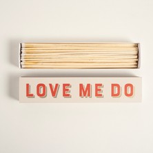 Love Me Do Ahşap Kibrit Hediyelik Eşya 29X60X3 cm Renkli
