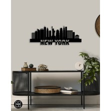 NR Dizayn New York Dekoratif Metal Duvar Tablosu