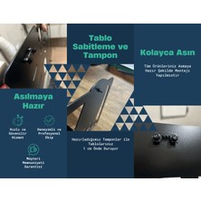 NR Dizayn Yaprak Detaylı 3'lü Metal Tablo