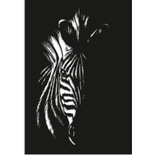 NR Dizayn Zebra Dekoratif Metal Tablo