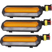 Praise6 3 Adet Ön LED Izgara Işıkları Ford Bronco Aksesuarları 2021 2022 2023 2/4-Door Amber Izgara Lambaları Kiti (Yurt Dışından)