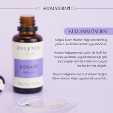 Polente Natural Borage (Hodan) Yağı - Soğuk Sıkım (30 ml)