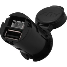 Praise6 Araba USB Aux Arabirim Adaptörü Yardımcı USB Priz Peugeot Citroen Araba 96647952XT 96671143XT (Yurt Dışından)