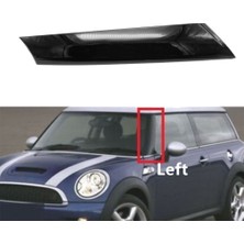 Praise6 Bmw Mini Cooper Için R57 R55 R56 07-15 Ön Sağ Cam Sonrası Trim Parlak Siyah Dış Kalıplama Sütun Ayar Kapağı (Yurt Dışından)