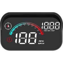 Praise6 M22 Araba Elektronik Köpek Hud Head-Up Display Obd Hız Göstergesi Pusula Evrensel (Yurt Dışından)