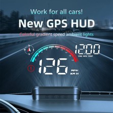 Praise6 M22 Araba Elektronik Köpek Hud Head-Up Display Obd Hız Göstergesi Pusula Evrensel (Yurt Dışından)