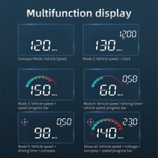 Praise6 M22 Araba Elektronik Köpek Hud Head-Up Display Obd Hız Göstergesi Pusula Evrensel (Yurt Dışından)