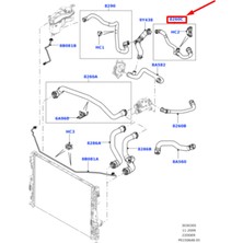 Praise6 Araba Tek Turboşarj Egr Üst Soğutucu Hortum Land Rover Freelander 2 Için Ranger Rover Evoque Discovery Sport LR000943 (Yurt Dışından)