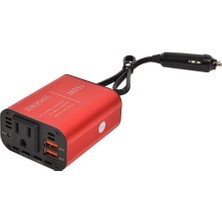 Praise6 150W Araç Invertörü DC12V Ac 110V Güç Dönüştürücü Splitter 2 USB Hızlı Araba Şarjı Güç Çevirici Abd Plug (Yurt Dışından)