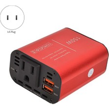 Praise6 150W Araç Invertörü DC12V Ac 110V Güç Dönüştürücü Splitter 2 USB Hızlı Araba Şarjı Güç Çevirici Abd Plug (Yurt Dışından)