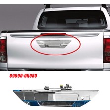 Praise6 Krom Arka Bagaj Kapağı Çerçeve Trim 69090-0K080 Toyota Hilux 2015-2022 Için Arka Kapı Kolu Çekme Düzeneği 690900K080 (Yurt Dışından)