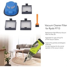 Accentssty Vakum Filtreleri, Toz Vakum Temizleyici Filtre Seti Kiti Ryobi P712 P713 Için (Yurt Dışından)