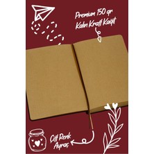 Victoria's Journals Bujo Kraft Süet Defter Süet 96 Yaprak A5 150 Gr. Noktalı