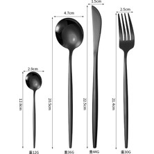 Comfy Haven Temel Yemek Takımı – Zarif Paslanmaz Çelik Çatal Bıçak Takımı, 4 Parçalı Set (Yurt Dışından)