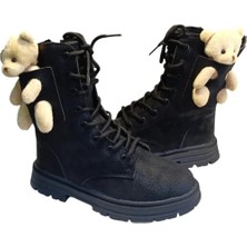 Bags Shoes Cool Perla-Flt Kız Çocuk Peluş Ayıcık Maskotlu Uzun Postal Bot