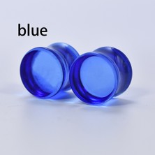 Renjie Shop C Pembe Tarzı 22 mm 1 Çift Renkli Akrilik Kulak Tünelleri Ölçü Kulak Genişletici Fişler Genişletici Küpe Delme Ölçüleri Için Fişler (Yurt Dışından)