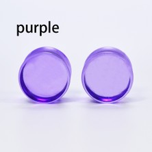 Renjie Shop C Pembe Tarzı 22 mm 1 Çift Renkli Akrilik Kulak Tünelleri Ölçü Kulak Genişletici Fişler Genişletici Küpe Delme Ölçüleri Için Fişler (Yurt Dışından)