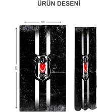 Doruklar Home Collection Dijital Baskı Yıkanabilir Modern Desenli 2 Kanat Bebek ve Çocuk Odası Fon Perdesi