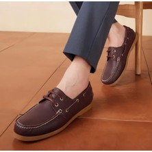 Bags Shoes Bagsshoes ZY-15001 Erkek  Deri Günlük Navigator Marine Ayakkabı