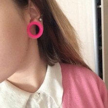Renjie Shop C Çok Stil 8 mm Çok Renkli Silikon Esnek Ince Kulak Tıkacı Çift Flared Deri Tüneller Kulaklıklar Kulak Gerdirici Genişletici Piercing (Yurt Dışından)
