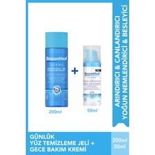 Bepanthol Derma Yoğun Nemlendirici Gece Bakım Kremi 50ML + Derma Arındırıcı & Canlandırıcı Günlük Yüz Temizleme Jeli 200ML