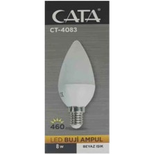 Cata 8W LED Buji Ampul(Beyaz)