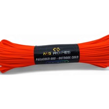 Mg Ropes Polyester Paracord İp 4 mm Turuncu Renk 30 Metre
