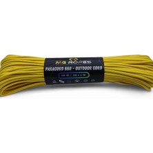 Mg Ropes Polyester Paracord İp 4 mm Altın Sarı Renk 30 Metre