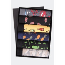 Harry Jons Erkek 6'lı Desenli Renkli Pamuklu Premium Paket Boxer